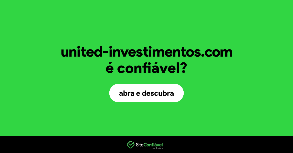 O site united-investimentos.com é confiável?