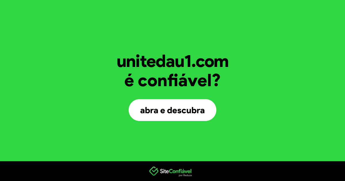 O site unitedau1.com é confiável?