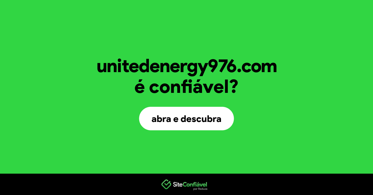 O site unitedenergy976.com é confiável?