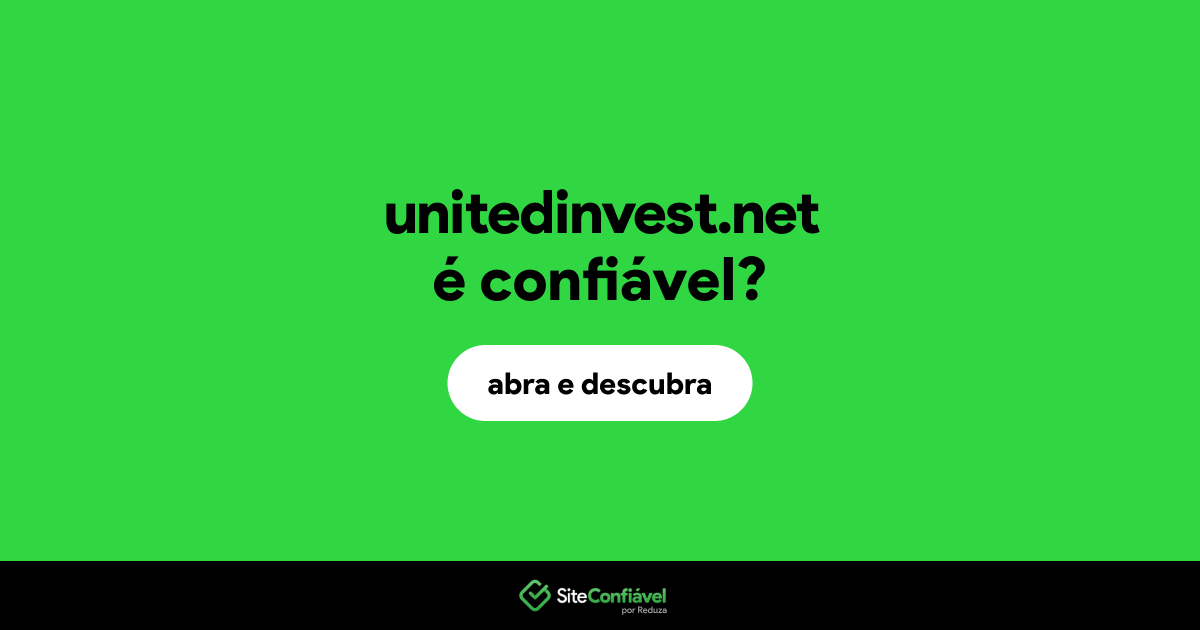 O site unitedinvest.net é confiável?