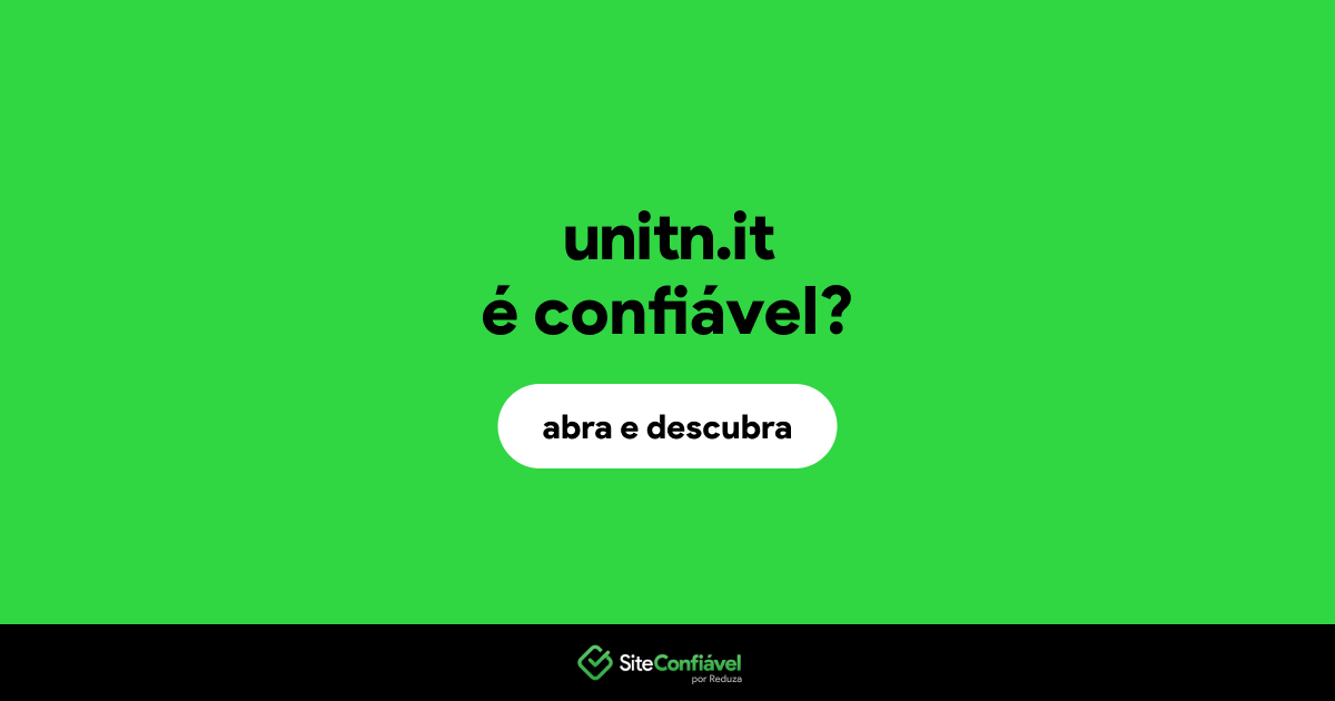 O site unitn.it é confiável?