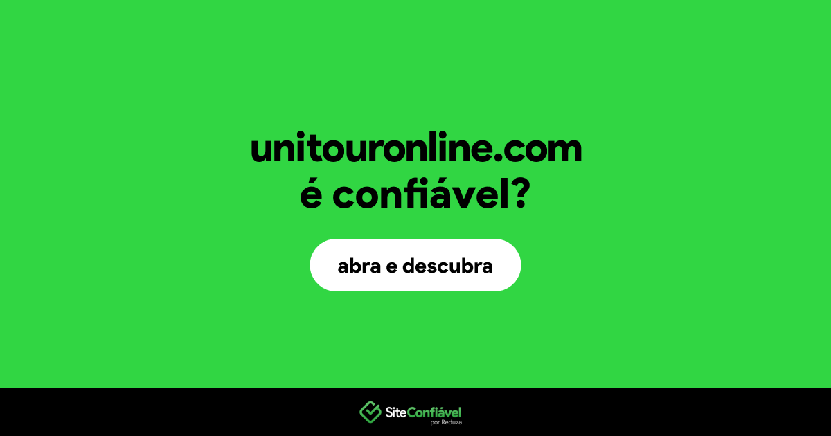 O site unitouronline.com é confiável?