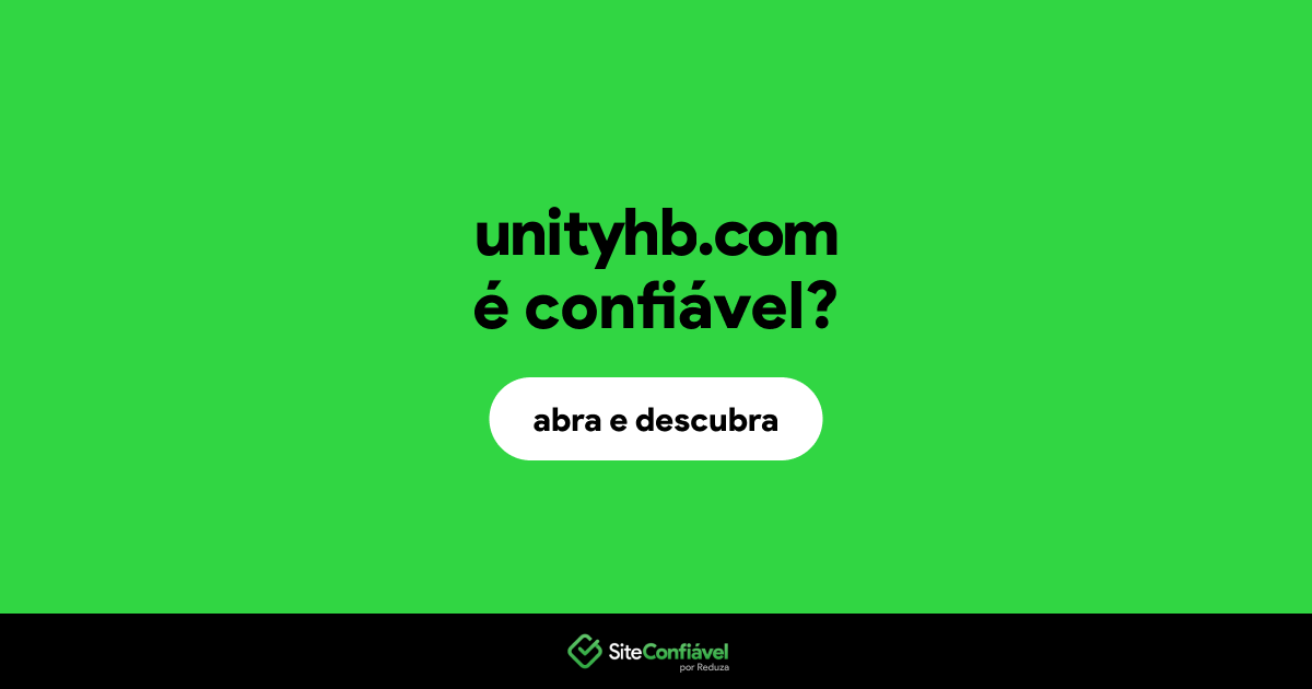 O site unityhb.com é confiável?