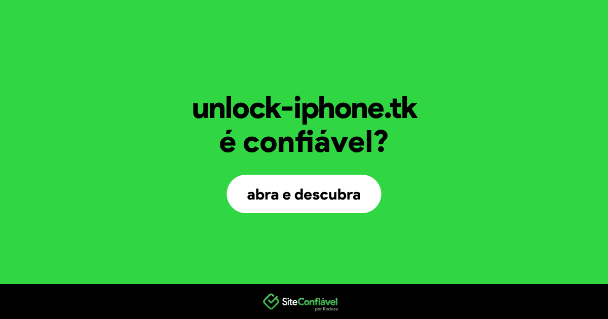 O site unlock-iphone.tk é confiável?