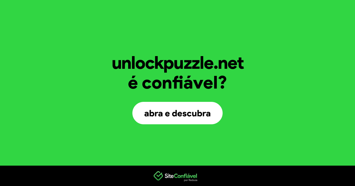 O site unlockpuzzle.net é confiável?