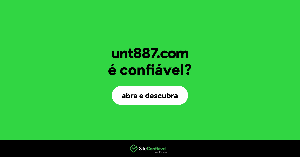 O site unt887.com é confiável?