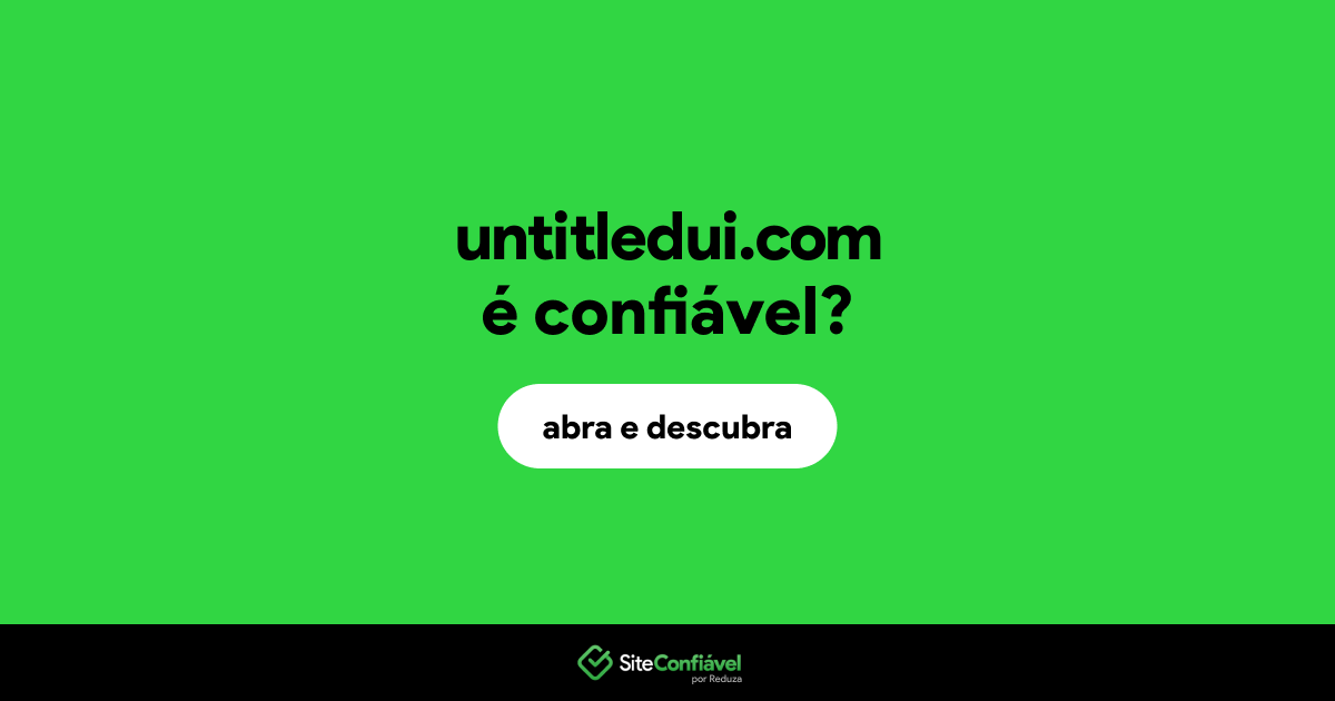 O site untitledui.com é confiável?