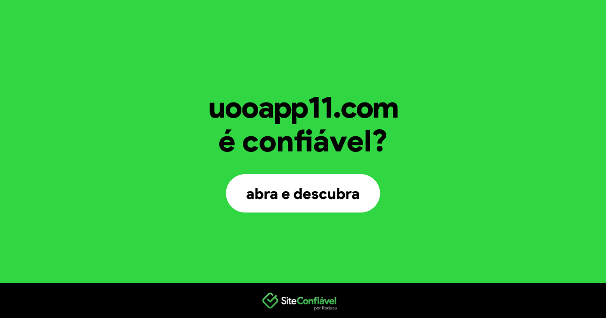 O site uooapp11.com é confiável?