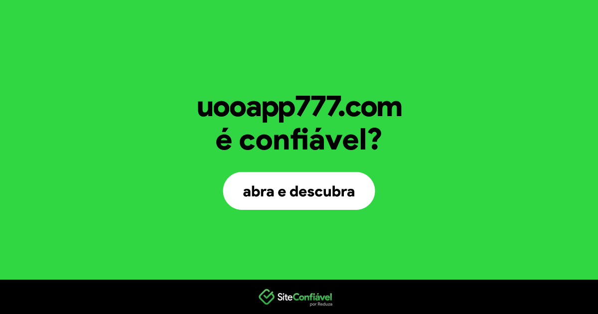 O site uooapp777.com é confiável?