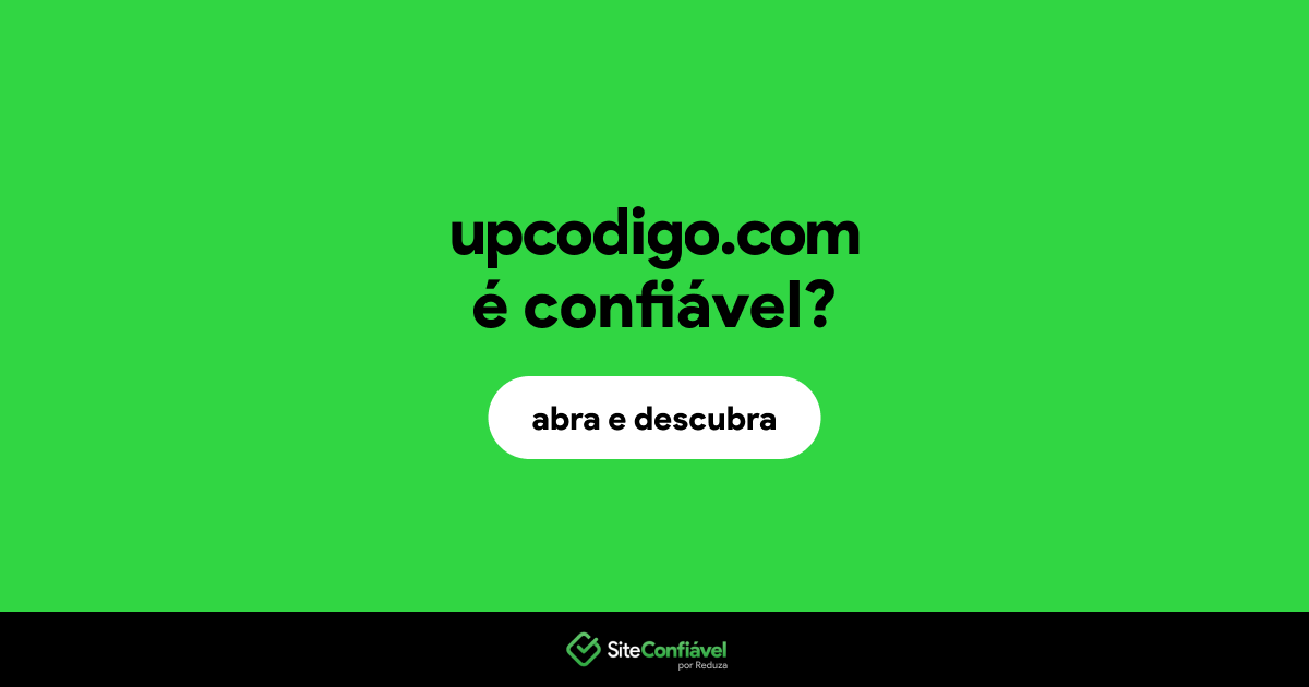 O site upcodigo.com é confiável?
