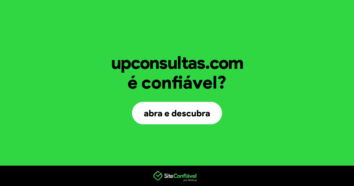 O site upconsultas.com é confiável?