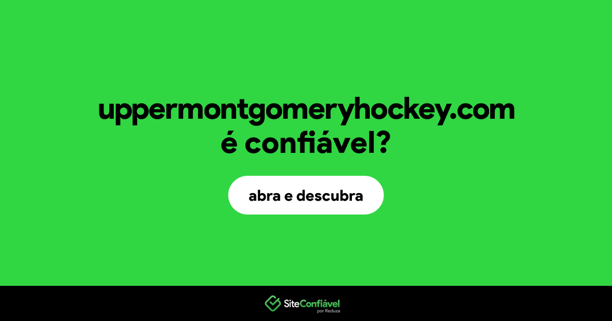 O site uppermontgomeryhockey.com é confiável?