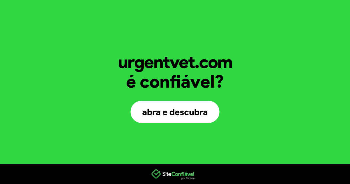 O site urgentvet.com é confiável?