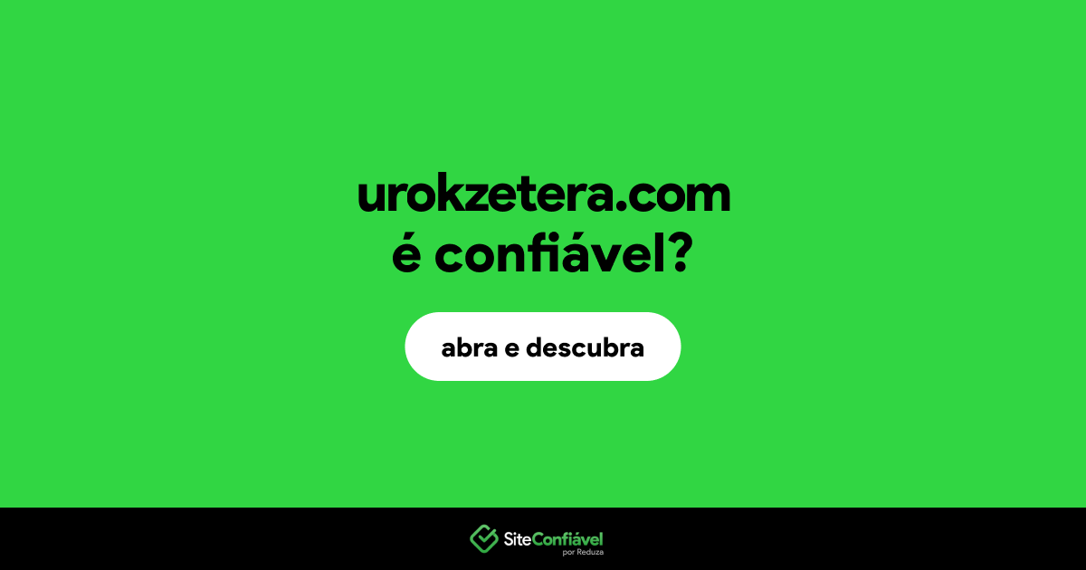 O site urokzetera.com é confiável?