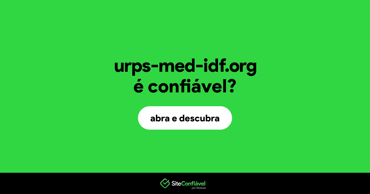 O site urps-med-idf.org é confiável?