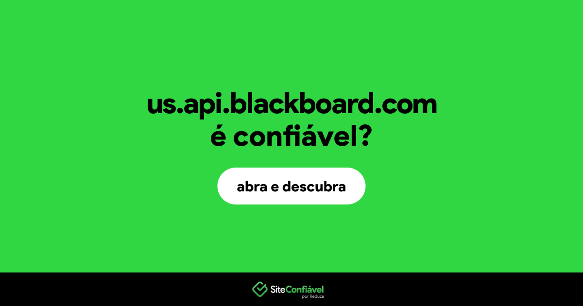 O site us.api.blackboard.com é confiável?