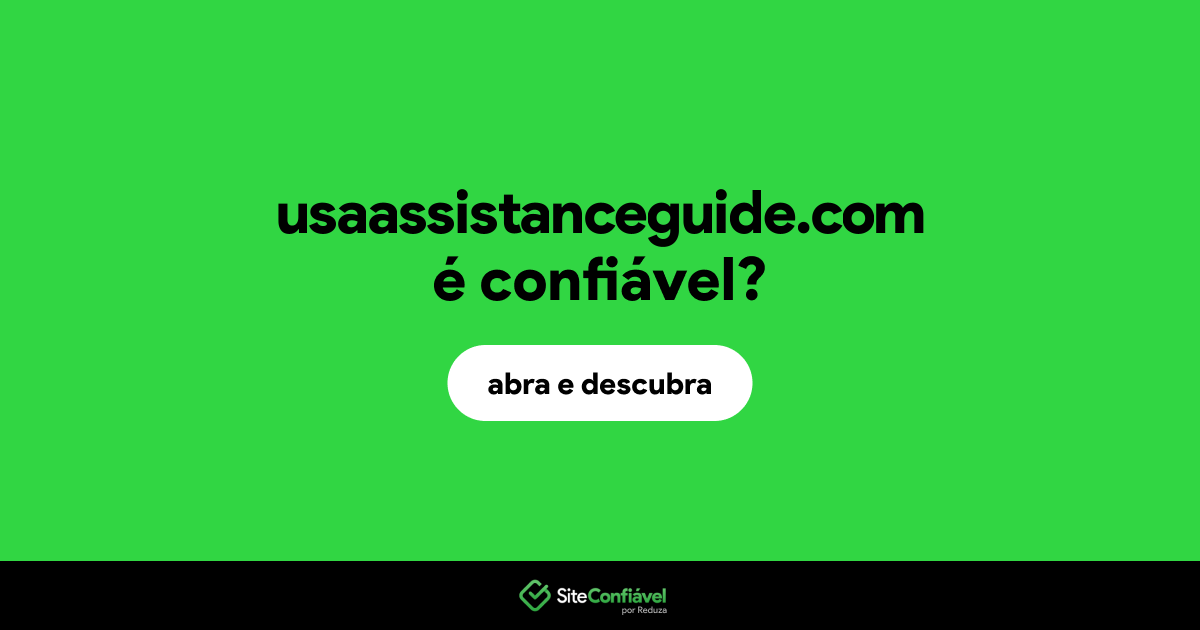 O site usaassistanceguide.com é confiável?