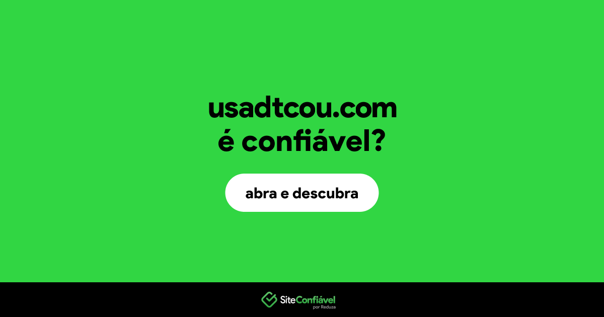 O site usadtcou.com é confiável?
