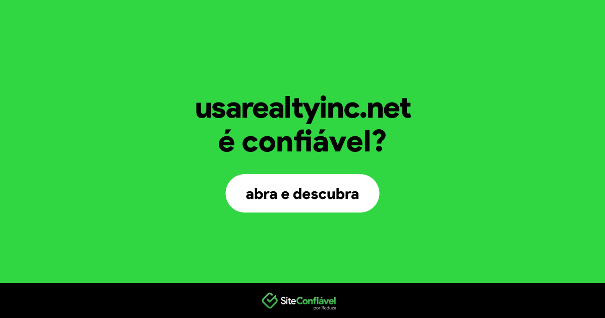 O site usarealtyinc.net é confiável?