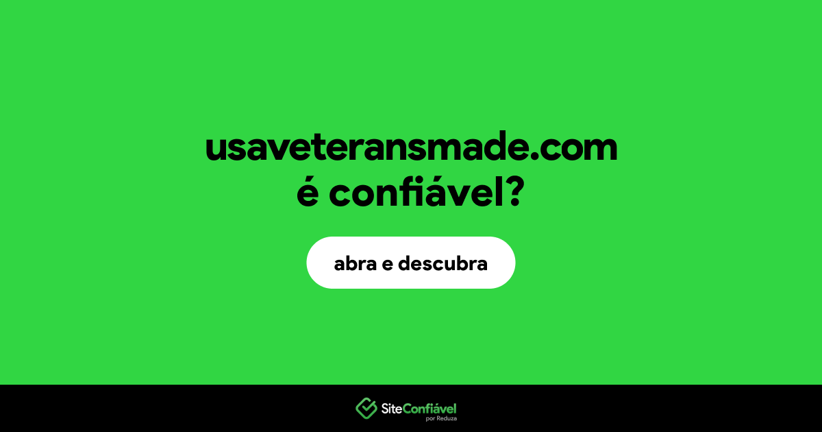 O site usaveteransmade.com é confiável?