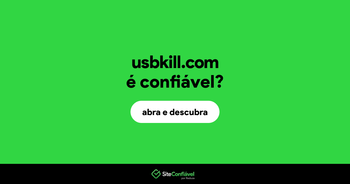 O site usbkill.com é confiável?
