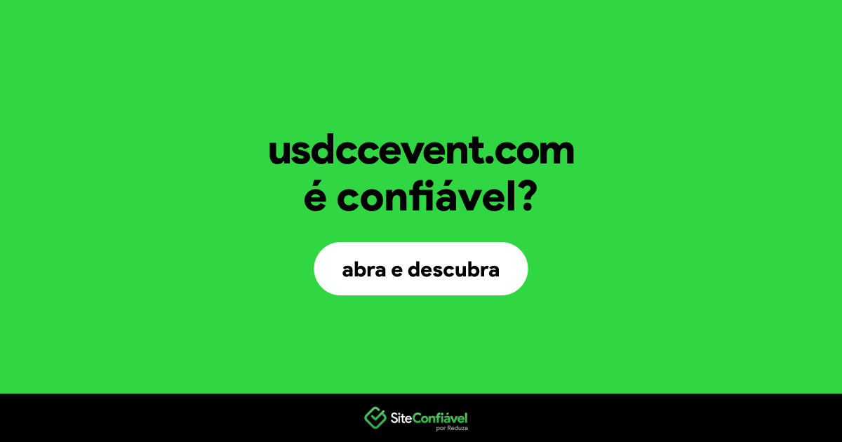 O site usdccevent.com é confiável?