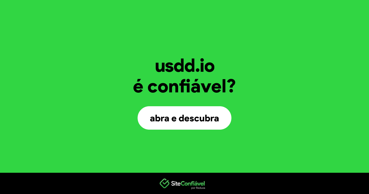 O site usdd.io é confiável?