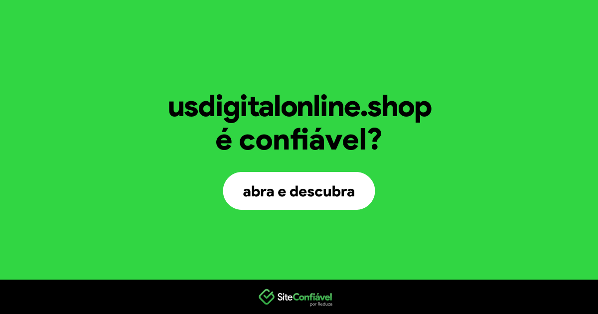 O site usdigitalonline.shop é confiável?