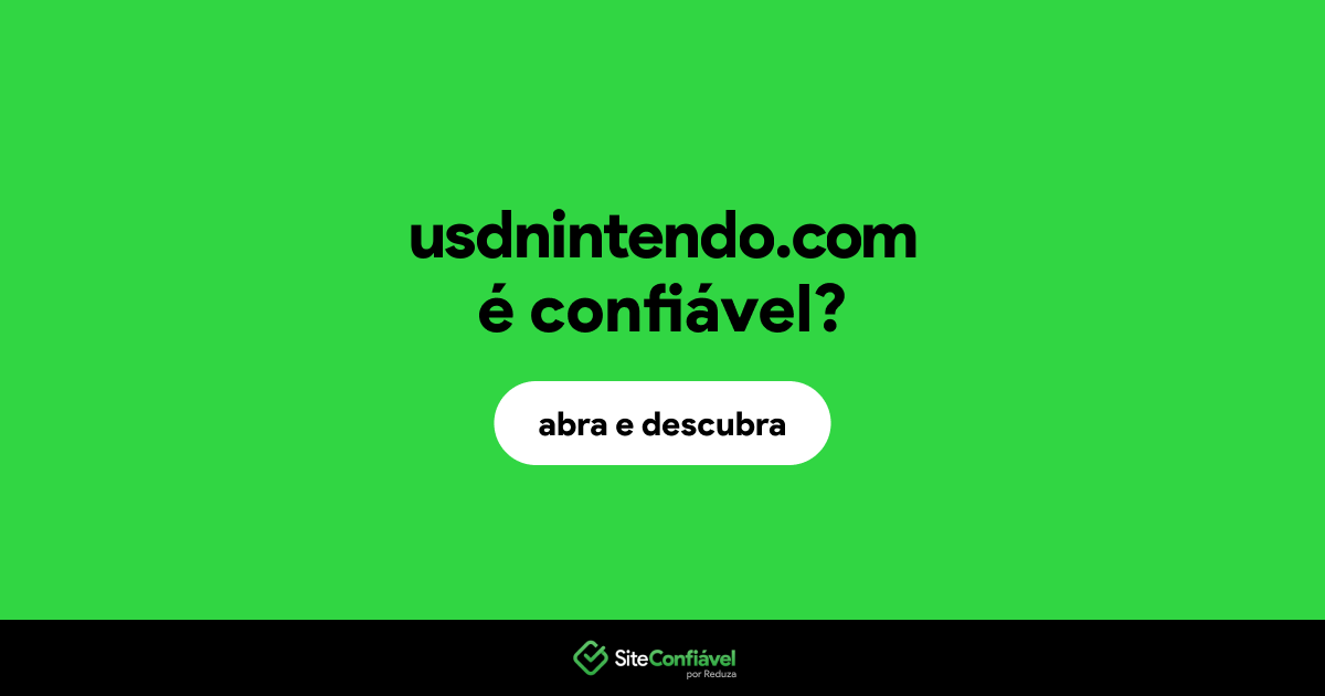 O site usdnintendo.com é confiável?