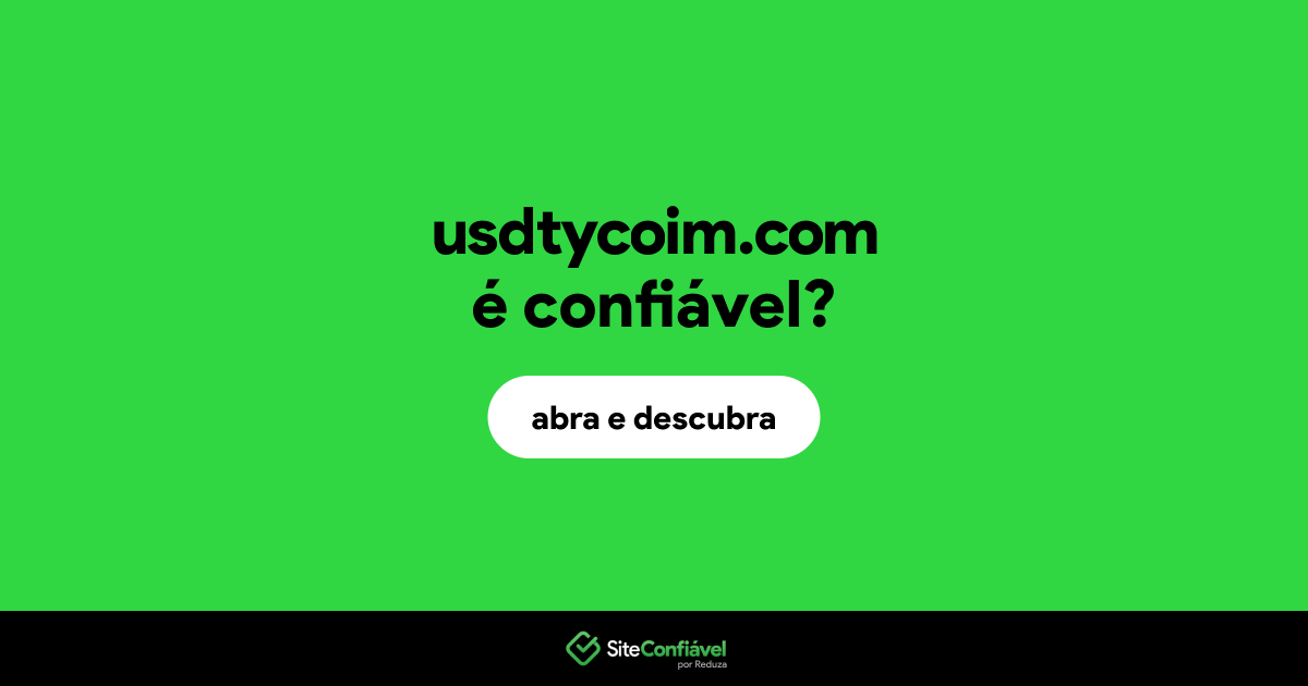 O site usdtycoim.com é confiável?