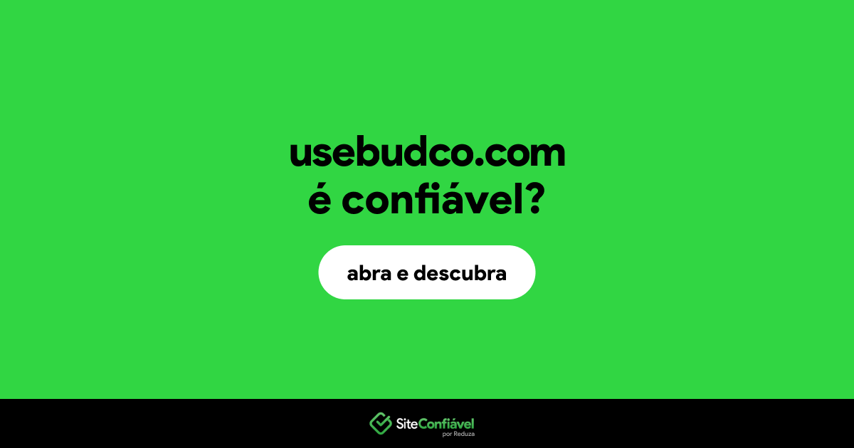 O site usebudco.com é confiável?