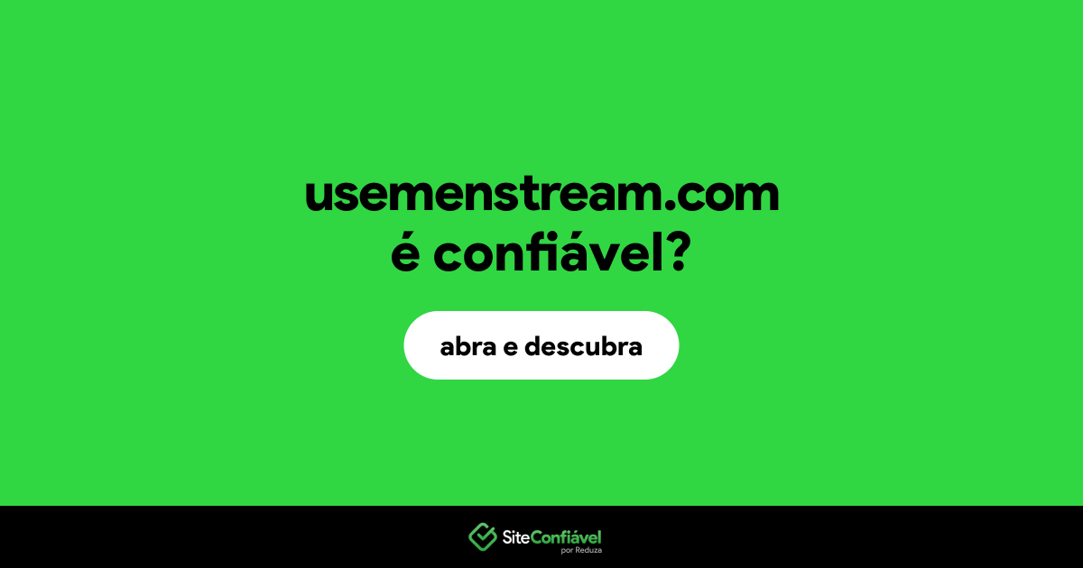 O site usemenstream.com é confiável?
