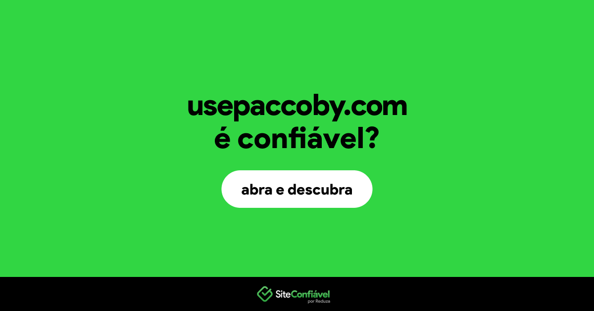 O site usepaccoby.com é confiável?