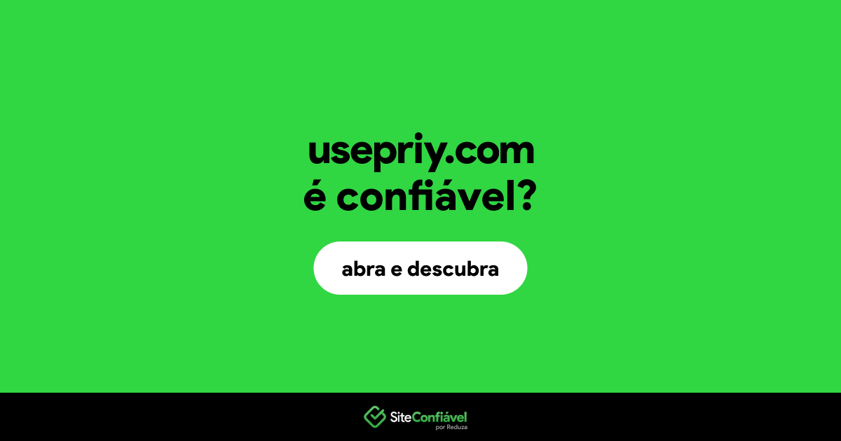 O site usepriy.com é confiável?