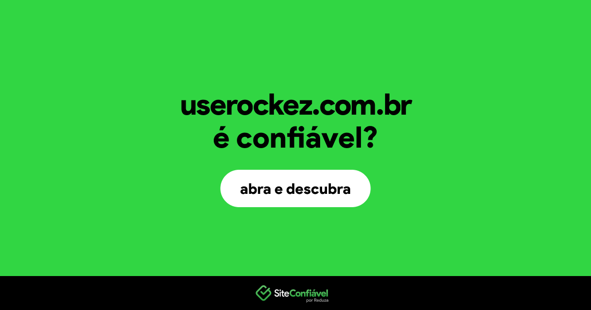 O site userockez.com.br é confiável?