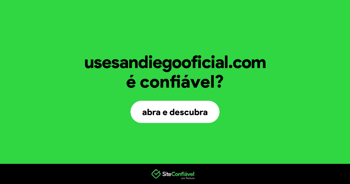 O site usesandiegooficial.com é confiável?