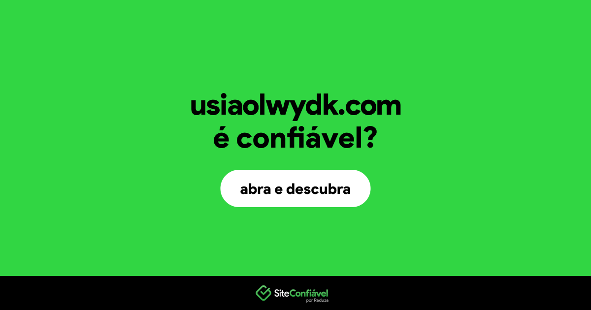 O site usiaolwydk.com é confiável?