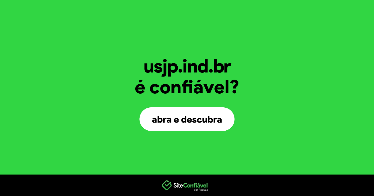 O site usjp.ind.br é confiável?
