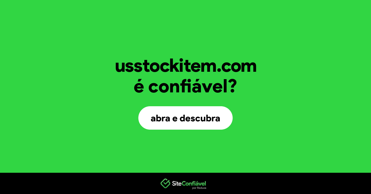O site usstockitem.com é confiável?