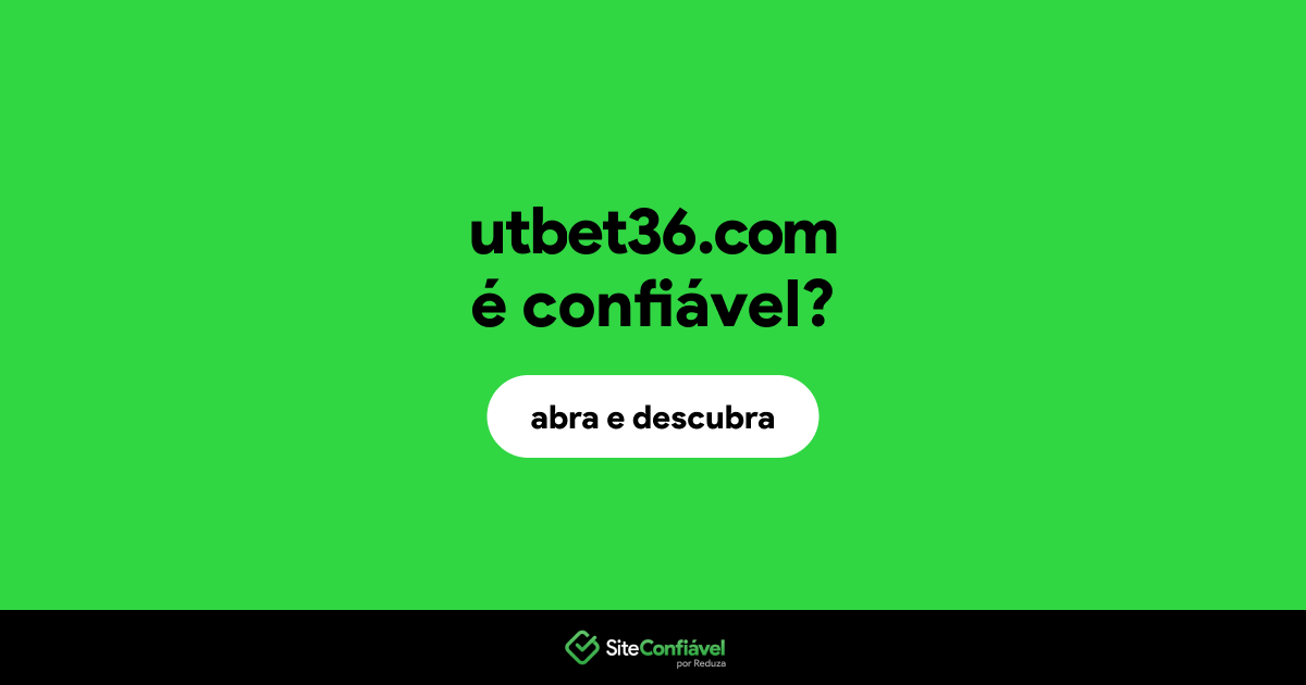 O site utbet36.com é confiável?