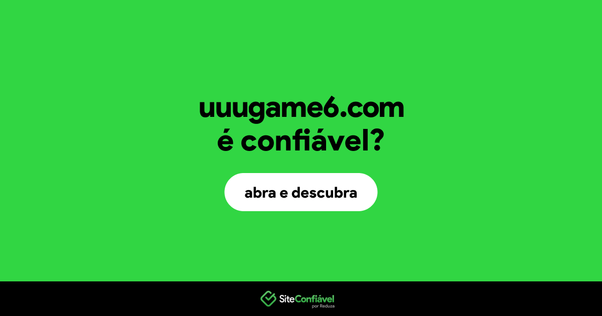 O site uuugame6.com é confiável?