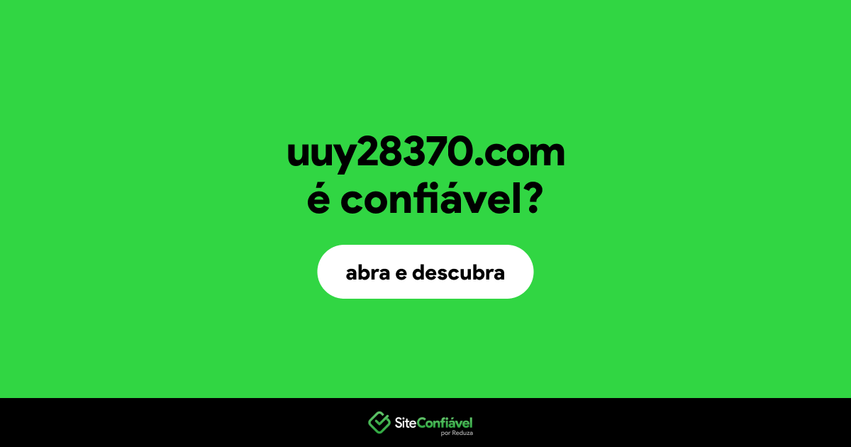 O site uuy28370.com é confiável?