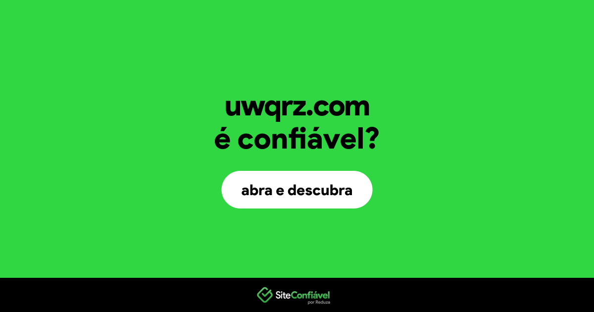 O site uwqrz.com é confiável?