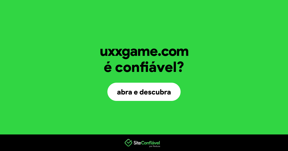 O site uxxgame.com é confiável?