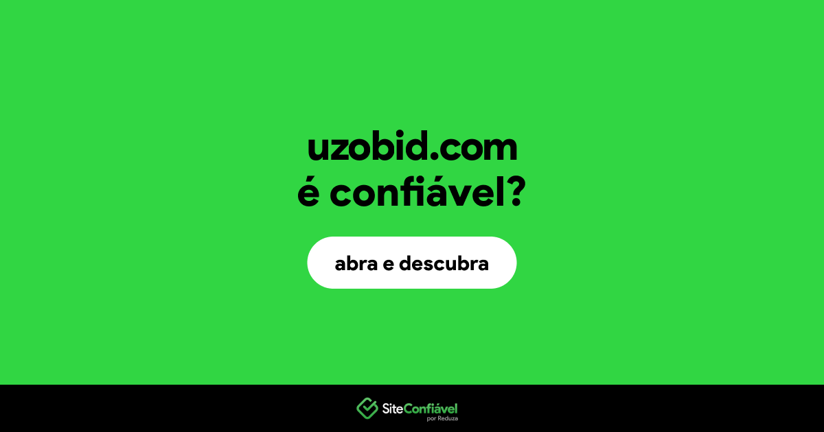 O site uzobid.com é confiável?