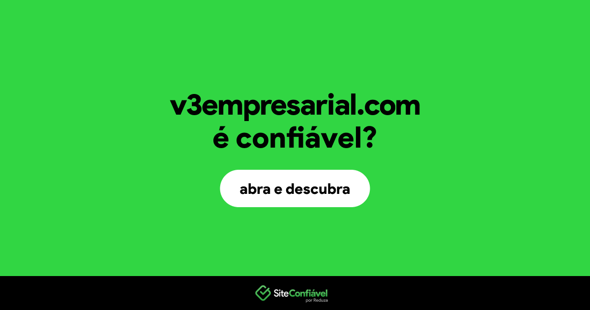 O site v3empresarial.com é confiável?