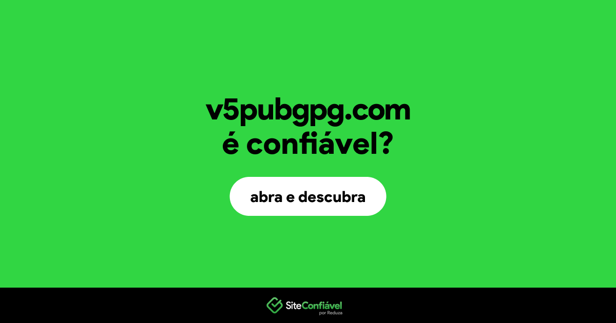 O site v5pubgpg.com é confiável?