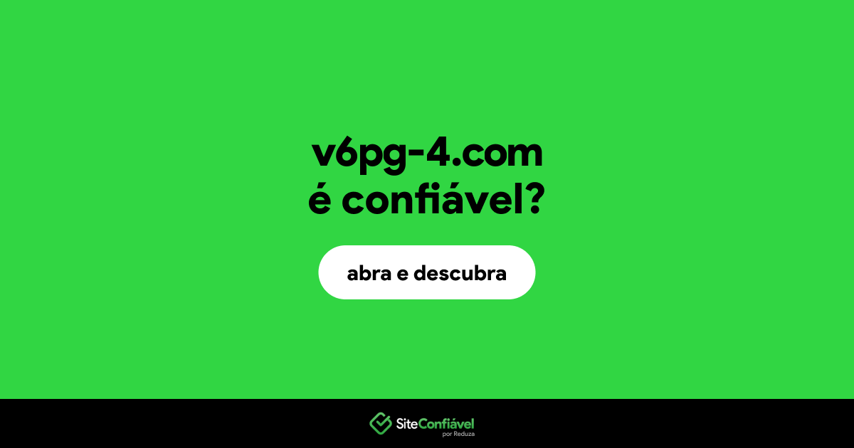 O site v6pg-4.com é confiável?