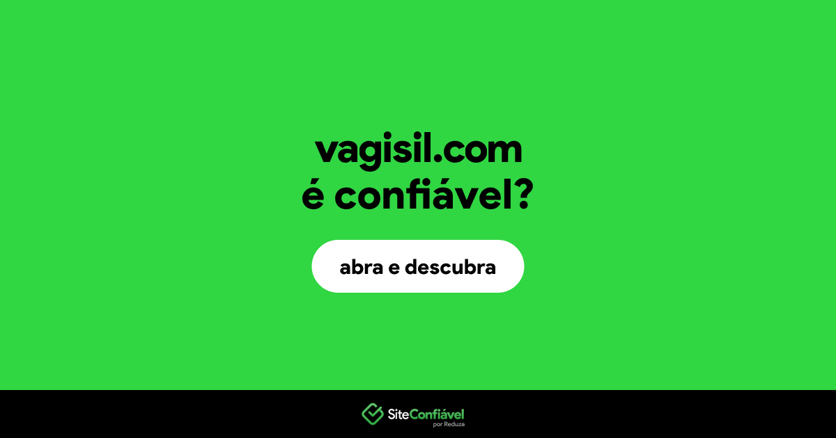 O site vagisil.com é confiável?