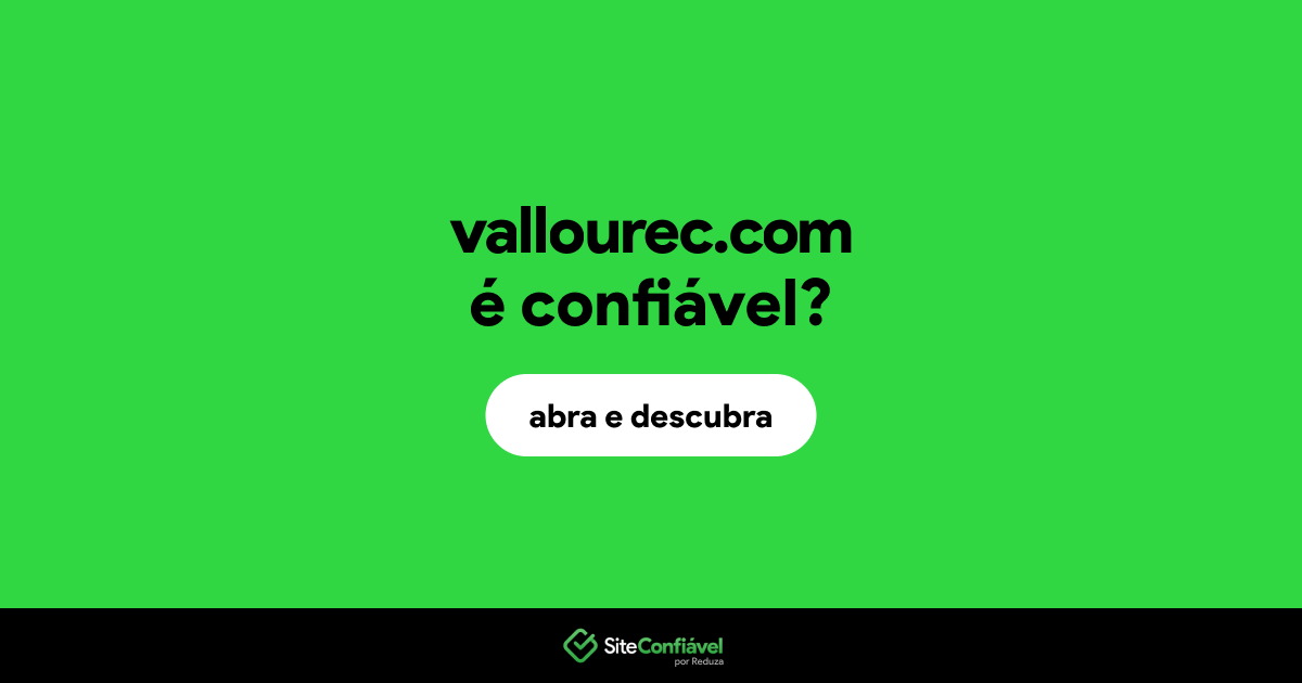 O site vallourec.com é confiável?
